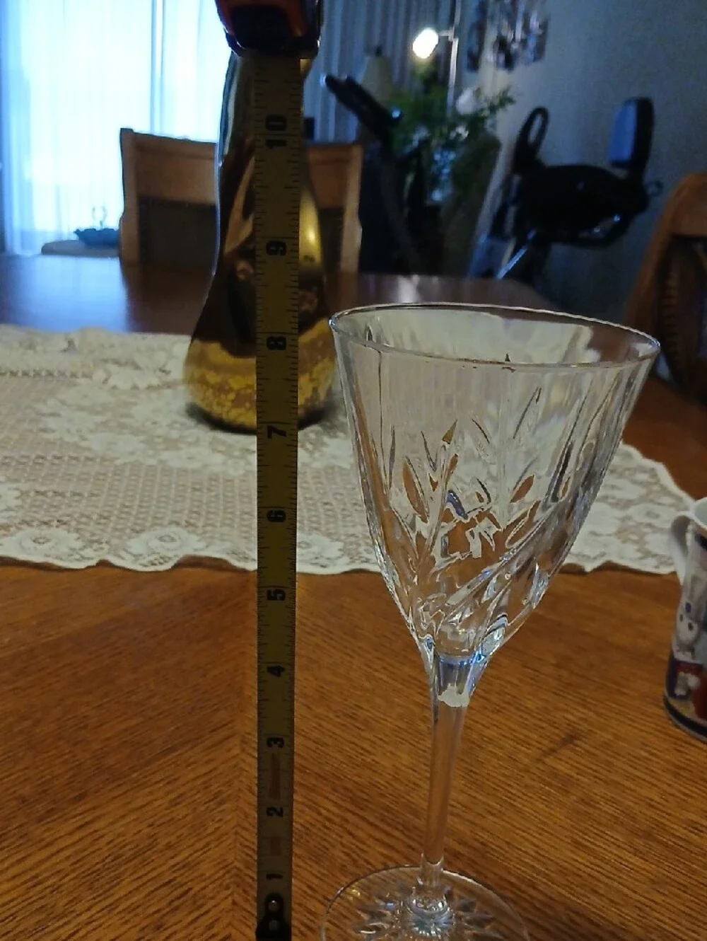 Cristal d'Arques-Durand Crystal Wine Goblet, Cassandra Pattern